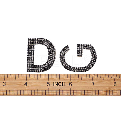 Glitter Hotfix Rhinestone Iron on Patches DIY-CD0001-10F-1