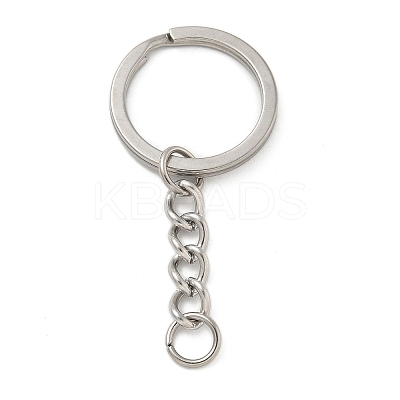 304 Stainless Steel Split Key Rings LS-KEYC-M035-02P-1