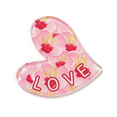 Valentine's Day Acrylic Pendants OACR-A026-02D-1
