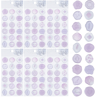 Translucent PVC Adhesive Stickers DIY-CP0009-54A-1