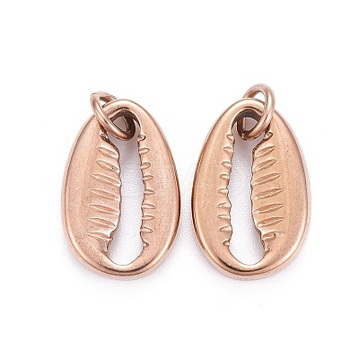 304 Stainless Steel Pendants STAS-L218-11RG-1