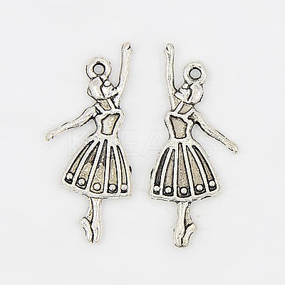 Alloy Dancer Charm Pendant LS-TIBEP-3773-AS-LF-1