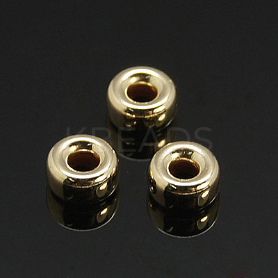 Yellow Gold Filled Beads Spacers KK-G159-4x2mm-1-1