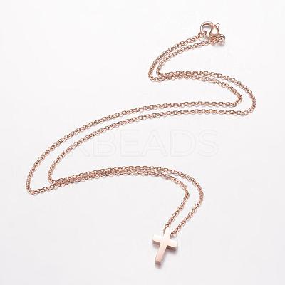 304 Stainless Steel Pendant Necklaces NJEW-D277-27-1