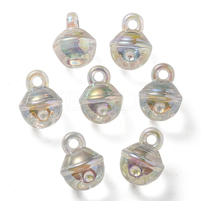 UV Plating Rainbow Iridescent Transparent Acrylic Pendant OACR-P010-06E-1
