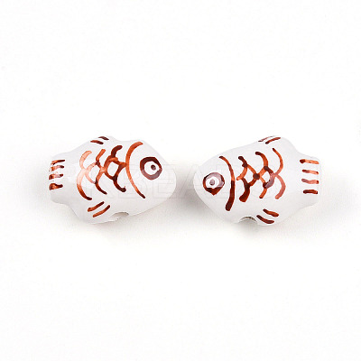 Handmade Porcelain Beads PORC-N009-07D-1