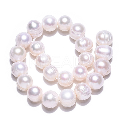 Natural Cultured Freshwater Pearl Beads Strands PEAR-N013-17N-01-1
