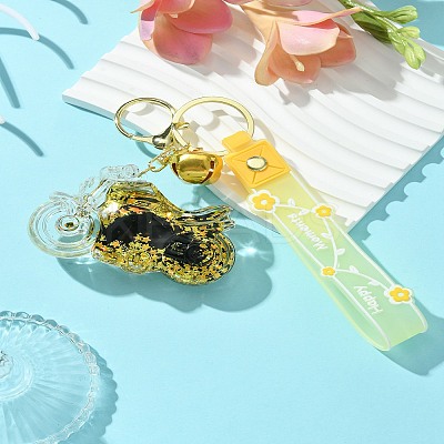 Motorbike Quicksand Acrylic Keychain KEYC-YW00057-03-1