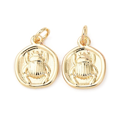 Brass Charms KK-D019-21G-1