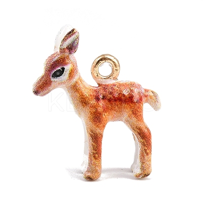 Animal Alloy Enamel Pendants LS-ENAM-P264-03A-G-1