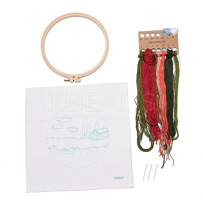 DIY Scenery Embroidery Kit DIY-O021-11A-1