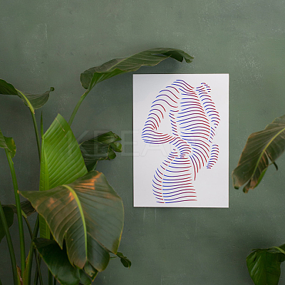 Plastic Drawing Painting Stencils Templates DIY-WH0396-0152-1