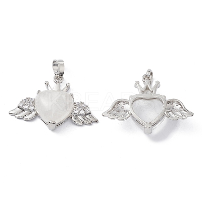 Natural Quartz Crystal Pendants G-P492-02P-22-1
