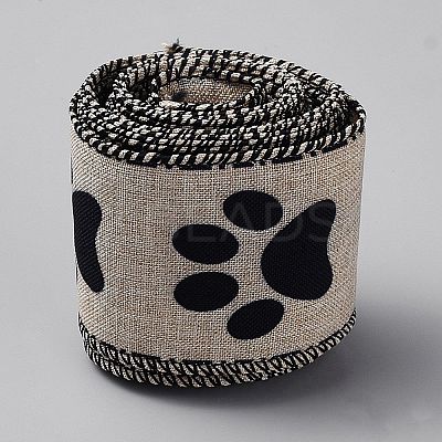 5 Yards Polyester Ribbon OCOR-WH0101-204C-1