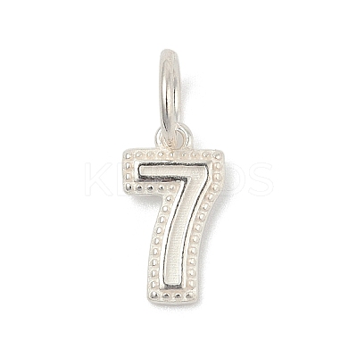 Number Series 925 Sterling Silver Charms STER-Q002-01H-1