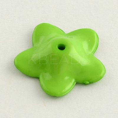 Opaque Acrylic Flower Bead Caps SACR-Q099-M53-1