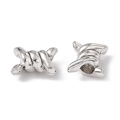 Tibetan Style Alloy European Beads PALLOY-E011-01AS-1