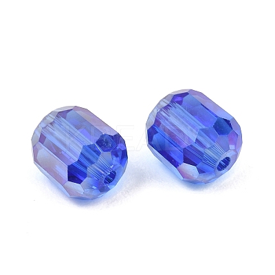 Electroplate Column Glass Beads EGLA-A043-02-AB14-1