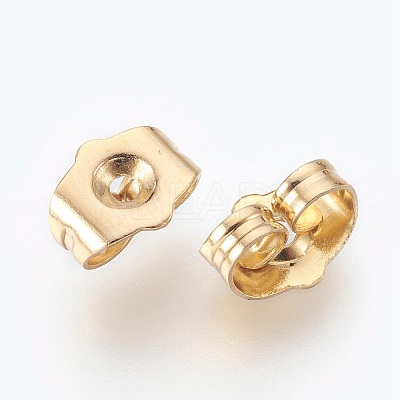 Brass Ear Nuts X-KK-F768-02G-1