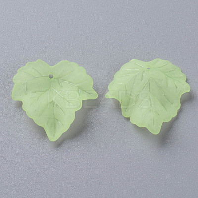 Transparent Frosted Acrylic Pendants X-PAF002Y-18-1