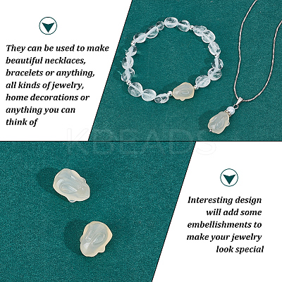 2Pcs Natural Agate Beads G-OC0005-60-1