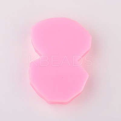 Lip Design DIY Food Grade Silicone Molds AJEW-L054-76-1