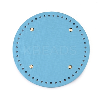 PU Leather Flat Round Bag Bottom FIND-PH0016-001C-1