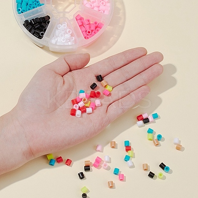 480Pcs 8 Colors PE DIY Melty Beads Fuse Beads Refills DIY-YW0003-22-1