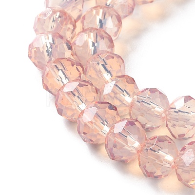 Baking Paint Transparent Glass Beads Strands LS-DGLA-A034-J8MM-D04-1