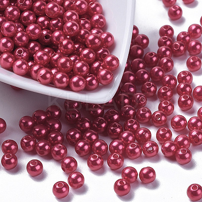 Imitation Pearl Acrylic Beads PL608-13-1