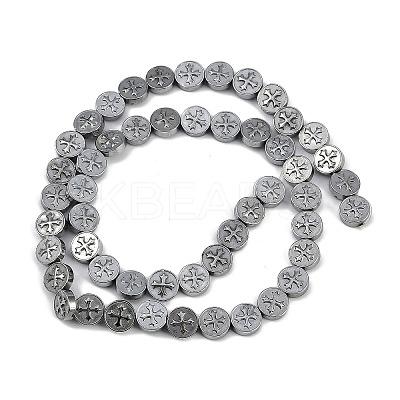 Electroplated Synthetic Non-magnetic Hematite Beads Strands G-K375-B02-03-1