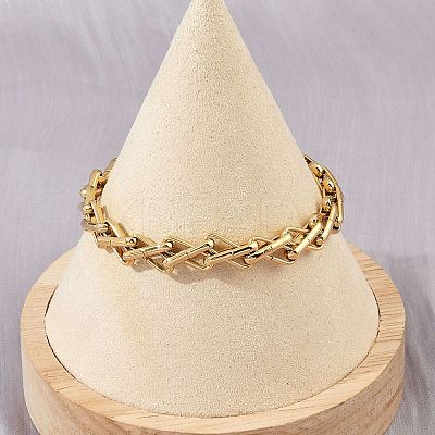 304 Stainless Steel Mesh Chain Bracelets for Women BJEW-Z143-13G-1
