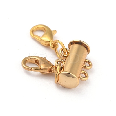 Alloy Magnetic Slide Lock Clasps X-PALLOY-YW0001-18G-1
