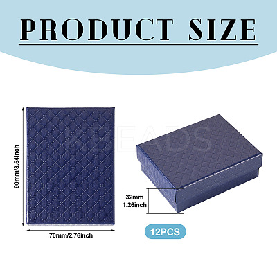 Rhombus Textured Cardboard Gift Storage Boxes CON-TAC0010-03A-02-1
