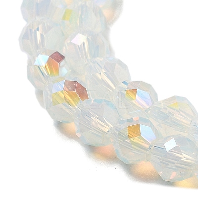 Electroplate Glass Beads Strands GLAA-A014-01F-1