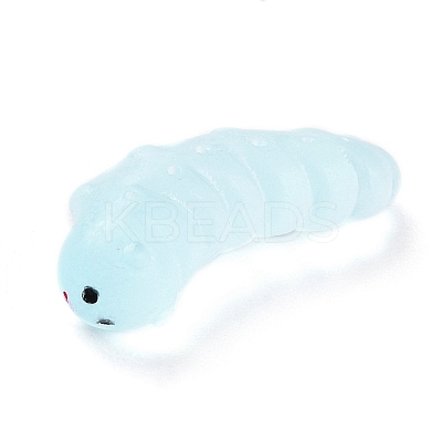 Luminous Resin Worm Ornament DJEW-R011-01C-01-1