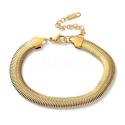 316 Surgical Stainless Steel Chain Bracelets BJEW-P349-01G-1