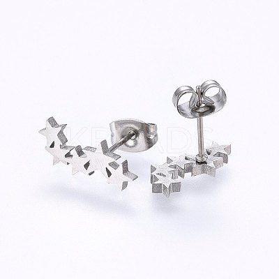 Tarnish Resistant 304 Stainless Steel Jewelry Sets SJEW-O090-16P-1
