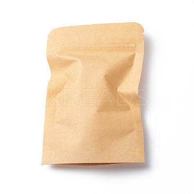 Eco-friendly Biodegradable Kraft Paper Packaging Zip Top Paper Bag CARB-P002-04-1
