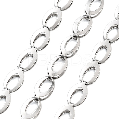 Tarnish Resistant Vacuum Plating 304 Stainless Steel Link Chains CHS-H026-16P-1