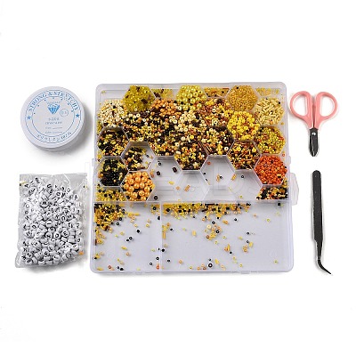(Defective Closeout Sale: Beads Disordered) DIY 24 Styles ABS & Acrylic Beads Jewelry Making Finding Kit DIY-XCP0003-52-1