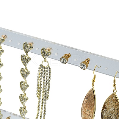 Organic Glass Earring Stands Displays X-EDIS-E008-01-1