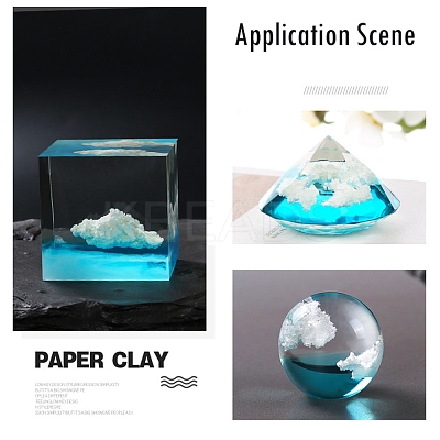 Cloud Paper Crane Ocean Fill Mud DIY-E032-04-1