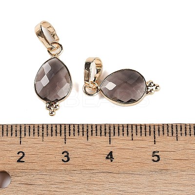 Natural Smoky Quartz Faceted Pendans X-KK-L218-004G-05-1