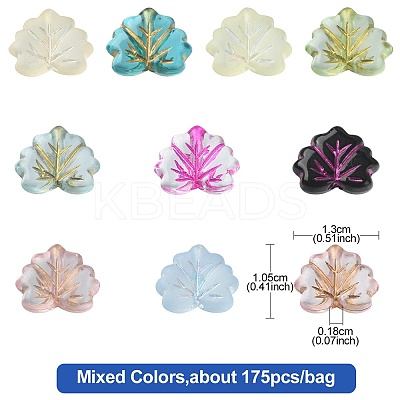 175Pcs 7 Style Mixed Style Acrylic Beads OACR-YW0001-78-1