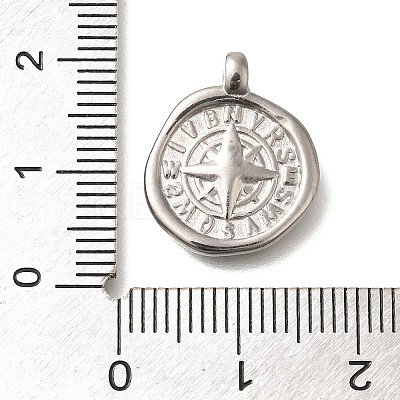 Anti-Tarnish 304 Stainless Steel Pendants STAS-I321-77P-1
