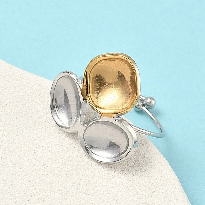 304 Stainless Steel Cuff Rings RJEW-D338-03C-GP-1