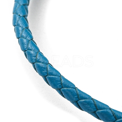 Leather Braided Cord Bracelets BJEW-G675-06G-13-1