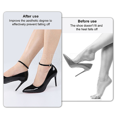 AHADEMAKER 4 Sets 2 Style PU Leather Cloth High-heeled Shoelaces Kit AJEW-GA0004-24-1
