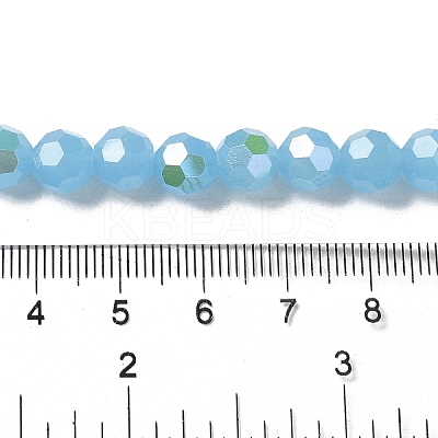 Imitation Jade Glass Beads Strands EGLA-A035-J8mm-L07-1